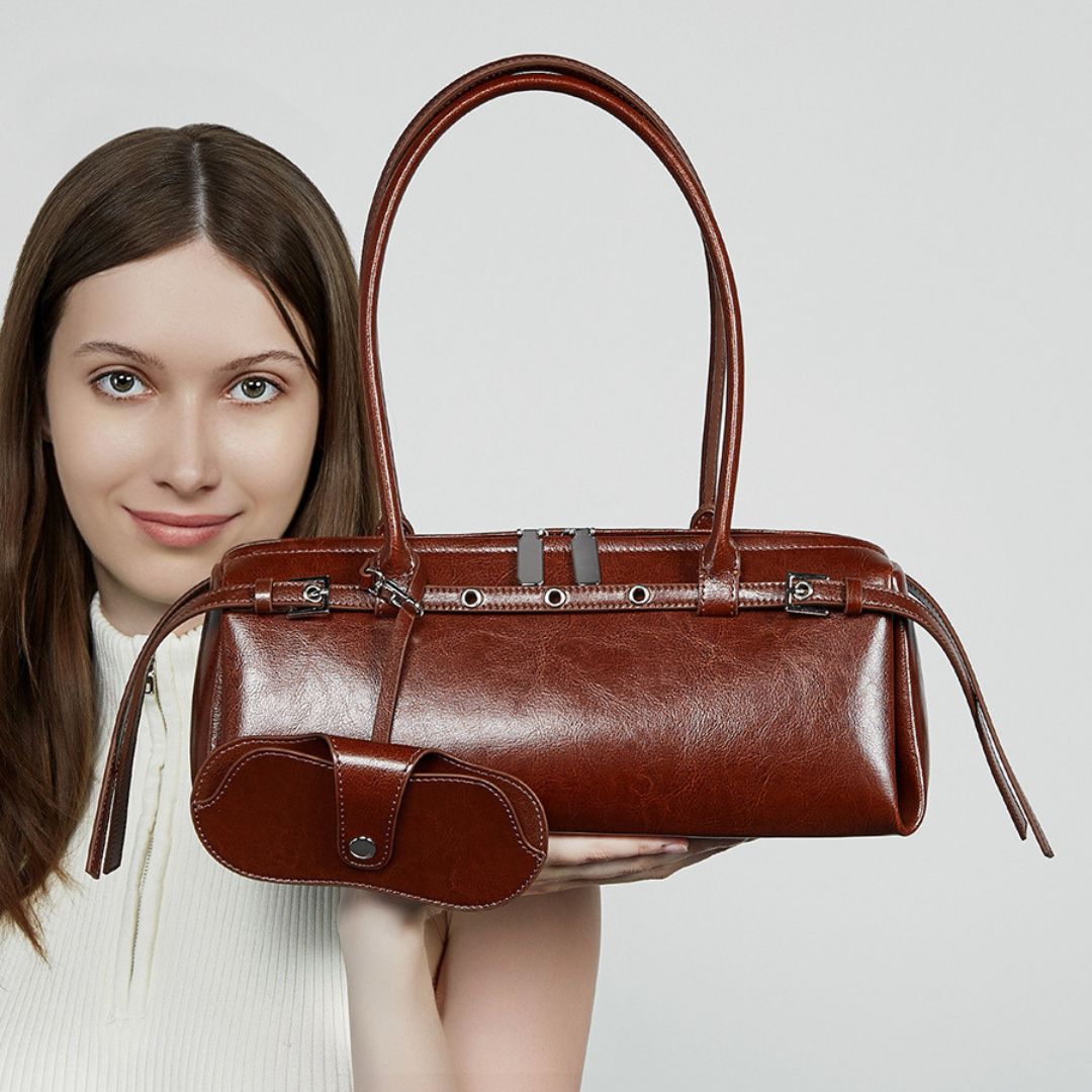 Soleil Doré Luxury Leather Handbag