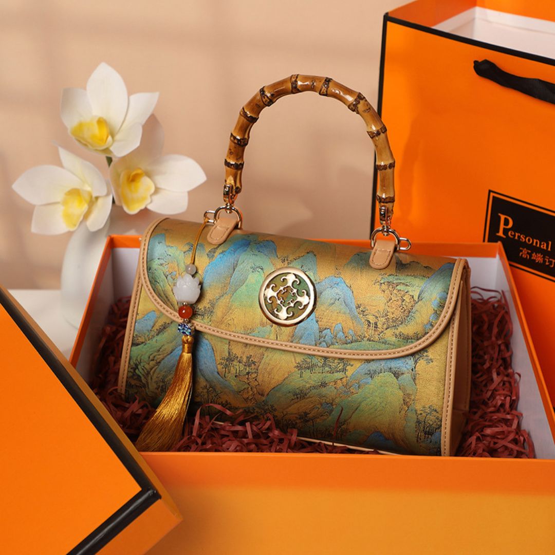 Velanci Château Elegance Microfiber Leather Handbag