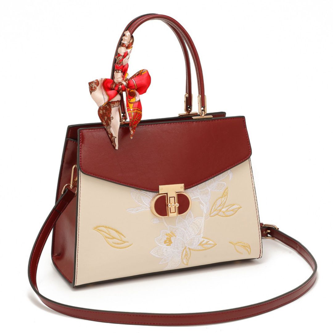 Velanci Aurora Bloom Leather Handbag