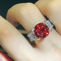 Moissanite Ring Bianca - 5 Carat Sterling Silver Shine Women's Ring Velanci