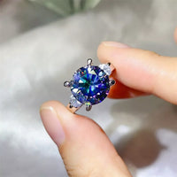 5 Carat Moissanite Sterling Ring Giovanna - Coastal Sparkle Women's Ring Velanci