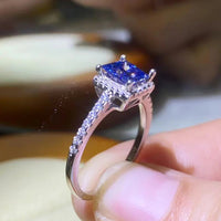 Minimalist 1 Carat Moissanite Ring Giovanna - Sterling Shine Women's Ring Velanci