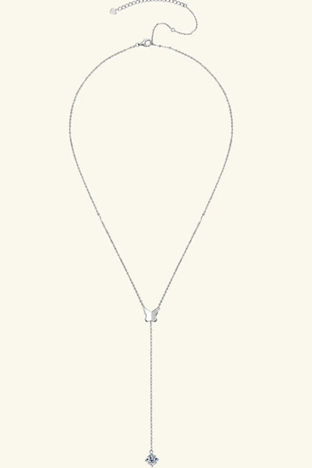 1 Carat Moissanite Necklace - Sterling Silver Sparkle Velanci