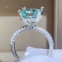 Moissanite Ring Giovanna - 5 Carat Sterling Silver Women's Ring Velanci