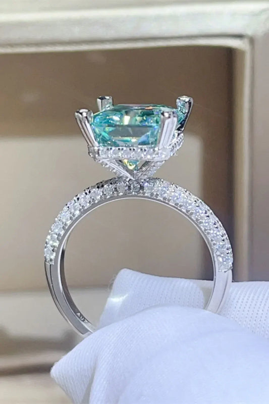 Moissanite Ring Giovanna - 5 Carat Sterling Silver Women's Ring Velanci