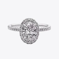 2 Carat Minimalist Moissanite Ring Alessia - Halo Shine Women's Ring Velanci