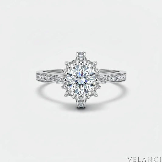 Ring Isabella - 1 Carat Moissanite Sterling Silver Women's Ring Velanci