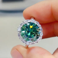Ring Giovanna - 5 Carat Moissanite Sterling Silver Women's Ring Velanci