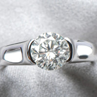 Ring Alessia - 2 Carat Moissanite, Platinum-Plated Women's Ring Velanci