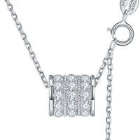 Minimalist Moissanite Sterling Silver Necklace Everyday Wear Velanci