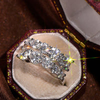 Moissanite Ring Giulia - Minimalist Coastal Shine 925 Silver Women's Ring Velanci