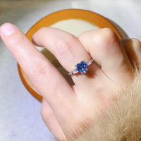 1 Carat Moissanite Heart Ring Chiara - Seaside Sparkle Women's Ring Velanci