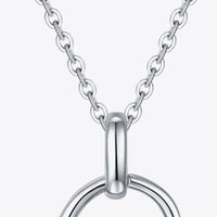 Moissanite Heart Pendant Necklace - Sterling Silver 0.5ct Velanci