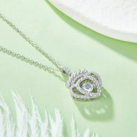 1.21 Ct Moissanite Sterling Silver Necklace Velanci