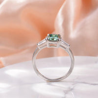 2 Carat Moissanite Ring Isabella - Bezel-Set Sparkle Women's Ring Velanci