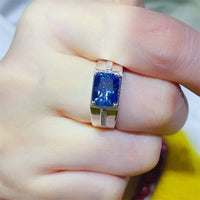2 Carat Moissanite Sterling Silver Ring Valentina - Azure Women's Ring Velanci
