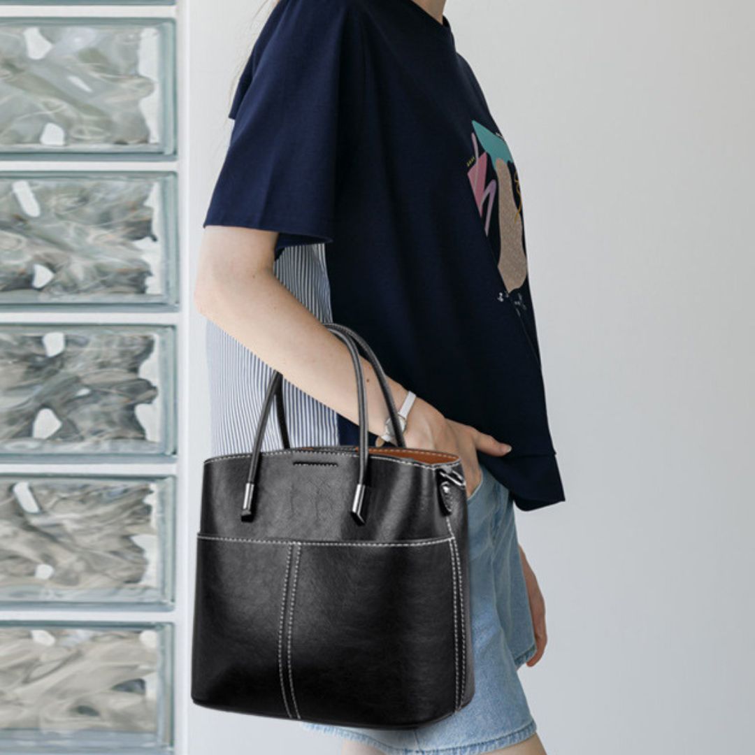 Velanci Franca Leather Handbag - Timeless Elegance