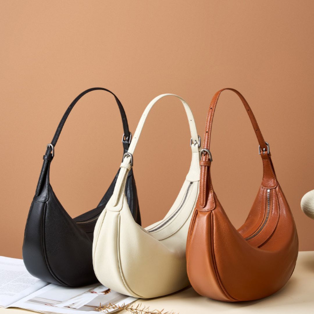 Evening Glow Luxe Leather Handbag