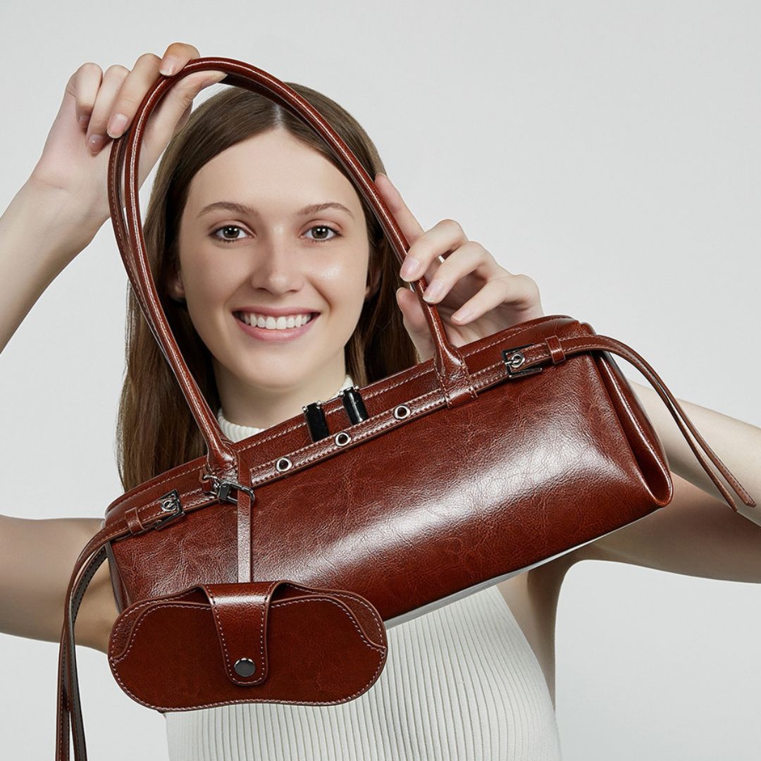 Soleil Doré Luxury Leather Handbag