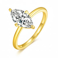 Ring Isabella - 2 Carat Moissanite Marquise Sparkle Women's Ring Velanci
