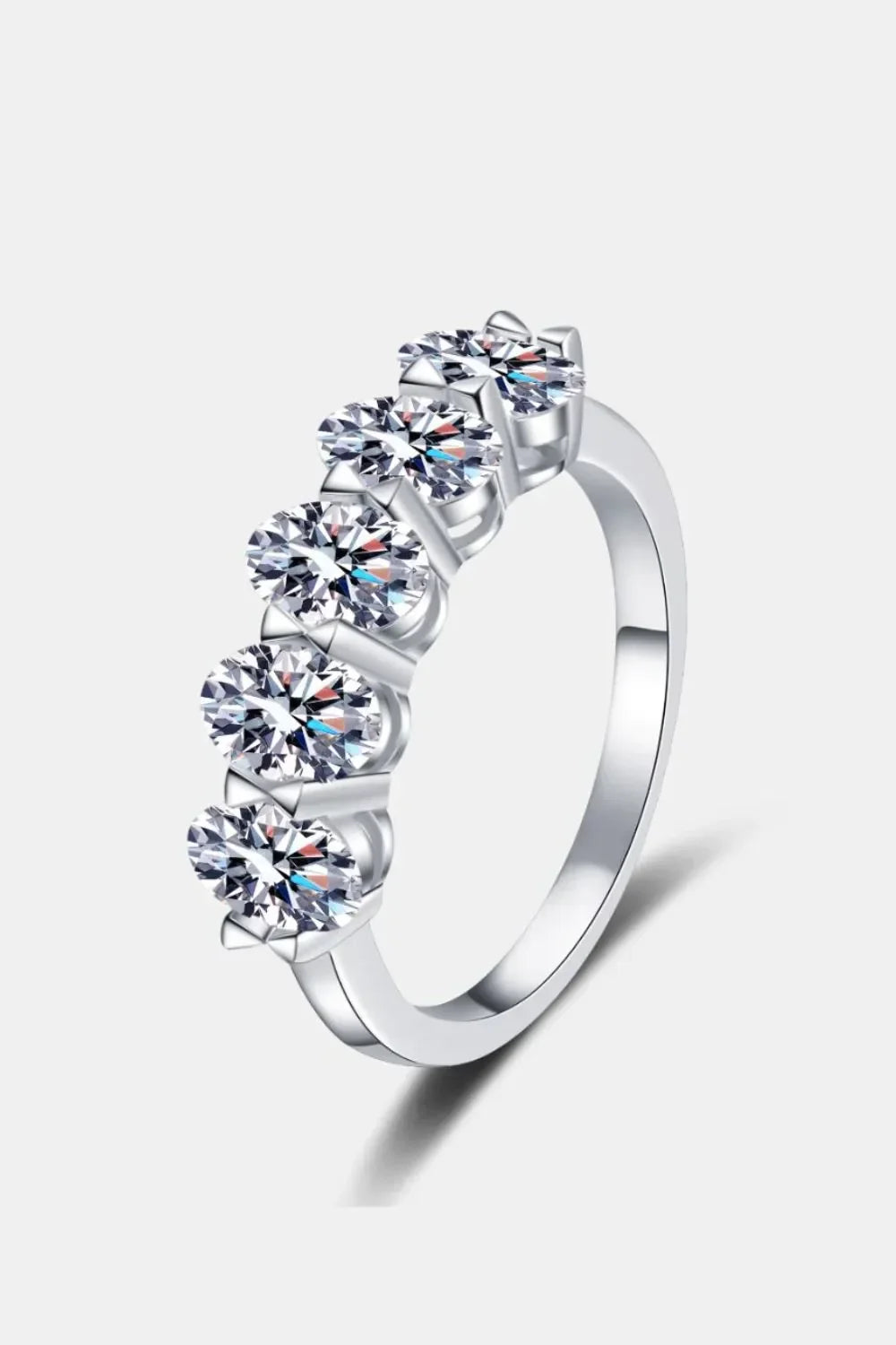 2.5 Carat Moissanite Ring Giulia - Five-Stone Arc Shine Women's Ring Velanci