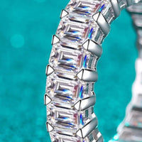 Moissanite Ring Giulia - 10.5 Ct Rhodium-Plated Shine Women's Ring Velanci