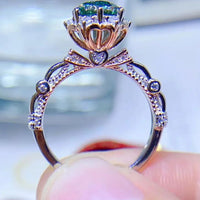 1 Carat Moissanite Ring Giovanna - Sterling Shine Women's Ring Velanci