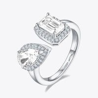 1-ct Moissanite Ring Bianca - Platinum-Plated D Color VVS1 Women's Ring Velanci