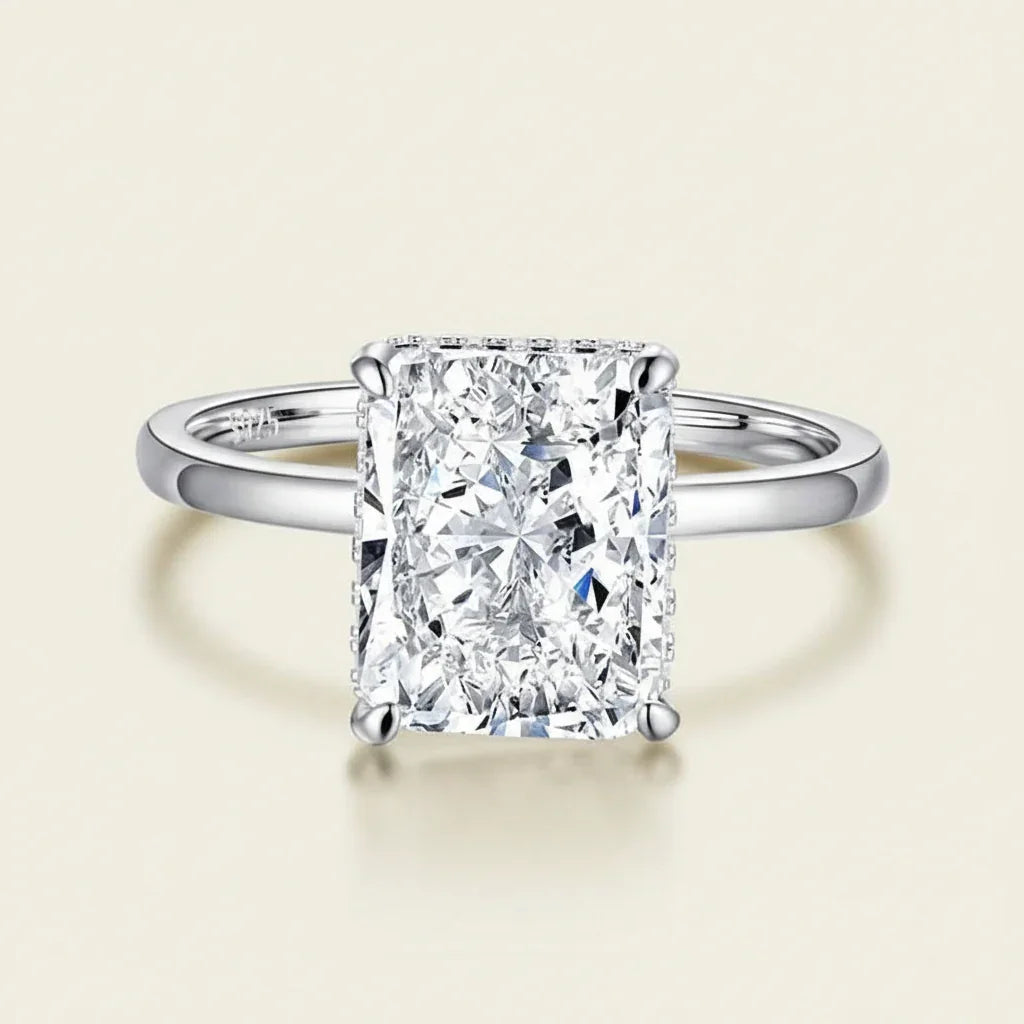 Womens Ring Anello Sereno - Rectangular Center Stone Velanci