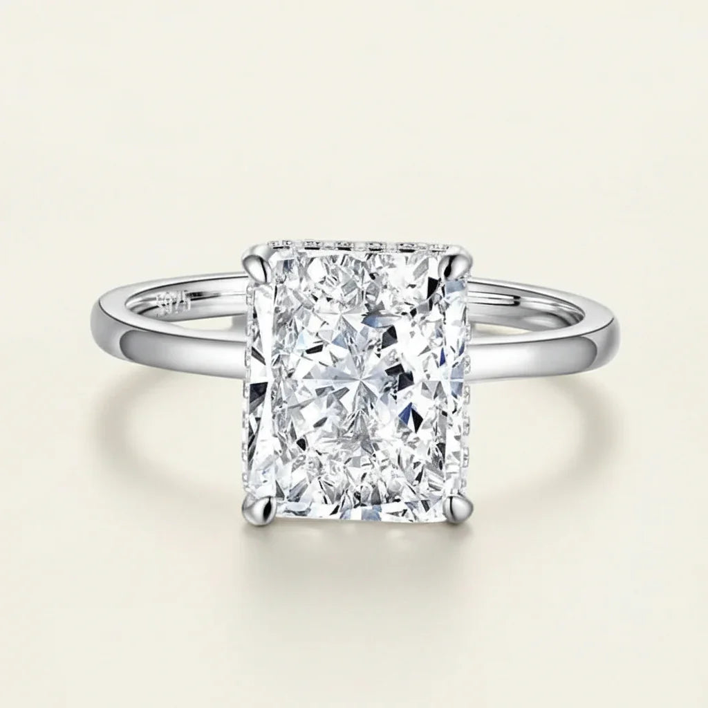 Womens Ring Anello Sereno - Rectangular Center Stone Velanci