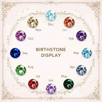 Custom Necklace Birthstone & Name – Gioia di Famiglia Personalized Pendant Velanci