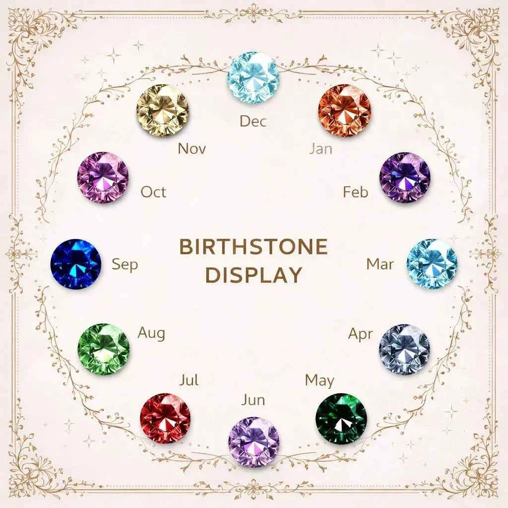 Custom Necklace Birthstone & Name – Gioia di Famiglia Personalized Pendant Velanci