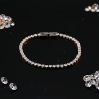Light Trail Bracelet – CZ Tennis Bracelet (17.5 cm) Velanci
