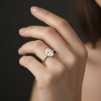 Cubic Zirconia Ring Giulia - Womens Ring, 8x10mm Stone Velanci