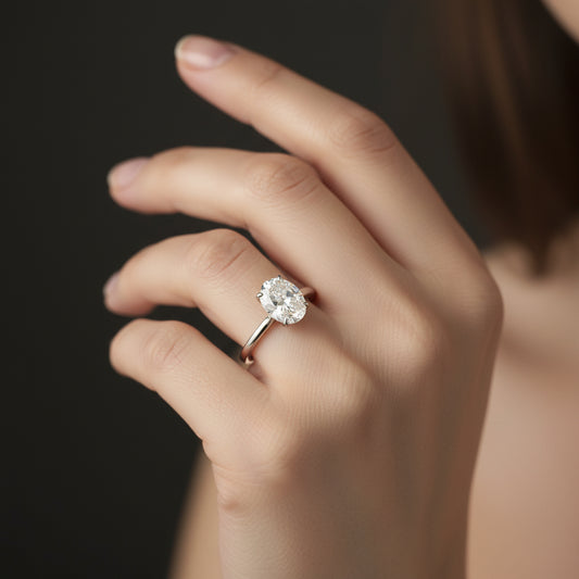 Cubic Zirconia Ring Giulia - Womens Ring, 8x10mm Stone Velanci