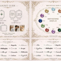 Custom Locket Necklace with Birthstone – Photo Pendant