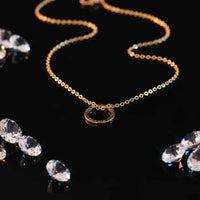 Custom Necklace Eternity Circle – Cerchio Eterno Personalized Pendant Velanci