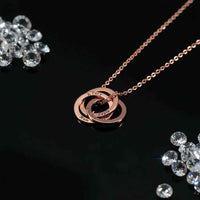 Custom Necklace Eternity Circle – Cerchio Eterno Personalized Pendant Velanci