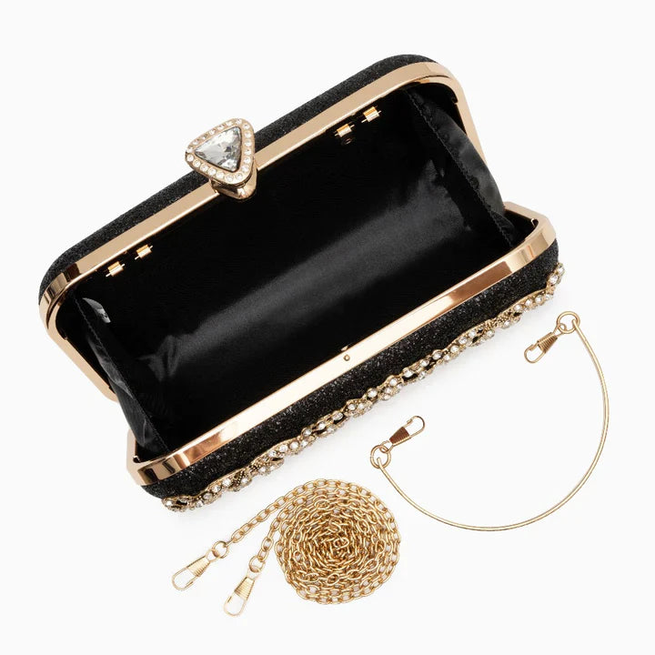 Velanci Leonora Radiant Rhinestone Clutch Bag