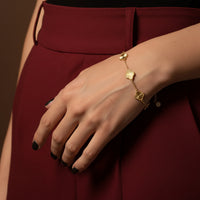 Gold Clover Bracelet Chiara