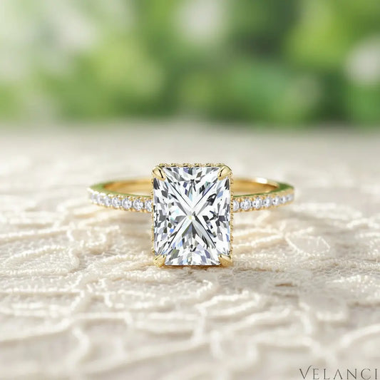 Gold Emerald Cut Ring Isabella Velanci