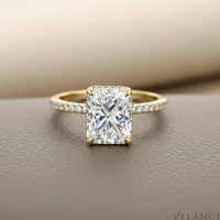 Gold Emerald Cut Ring Isabella Velanci