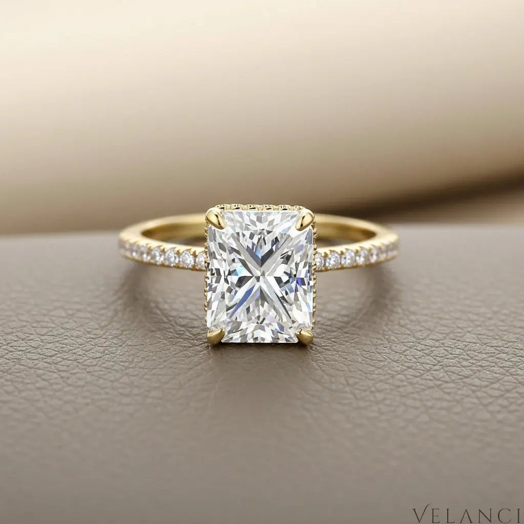 Gold Emerald Cut Ring Isabella Velanci