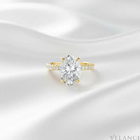 Gold Mini Solitaire Ring Bianca Womens Ring Velanci