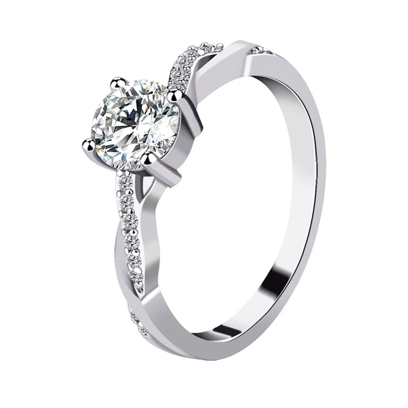 Ring Giulia - Sterling Silver Cubic Zirconia Eternity Band Women's Ring Velanci