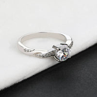Ring Giulia - Sterling Silver Cubic Zirconia Eternity Band Women's Ring Velanci