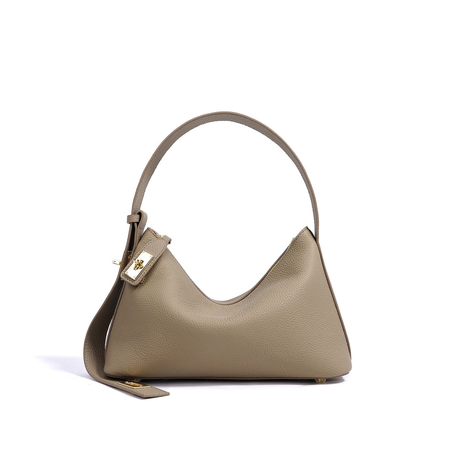 Togo Leather Signature Crossbody Dumpling Bag