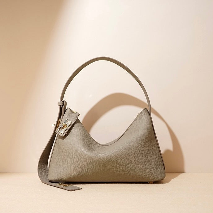 Togo Leather Signature Crossbody Dumpling Bag