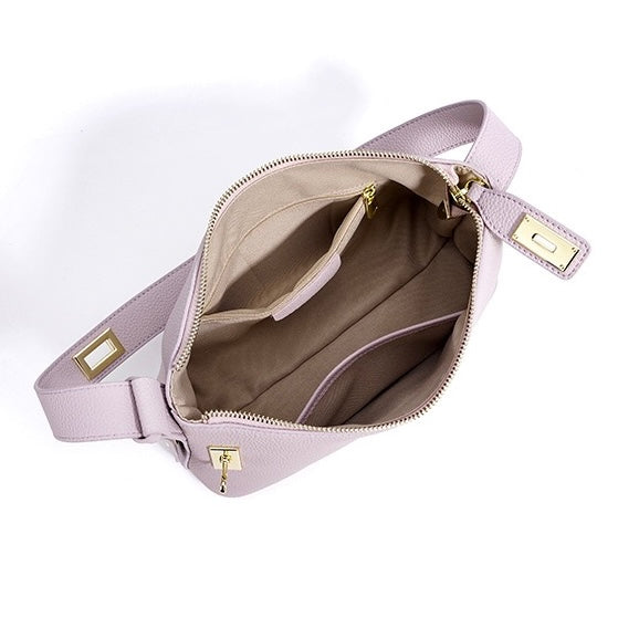 Togo Leather Signature Crossbody Dumpling Bag