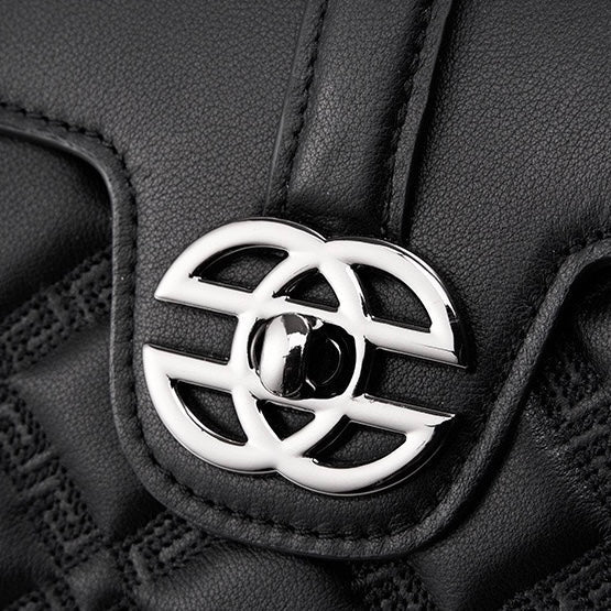 Elegant Genuine Leather Embossed Tote & Crossbody Bag